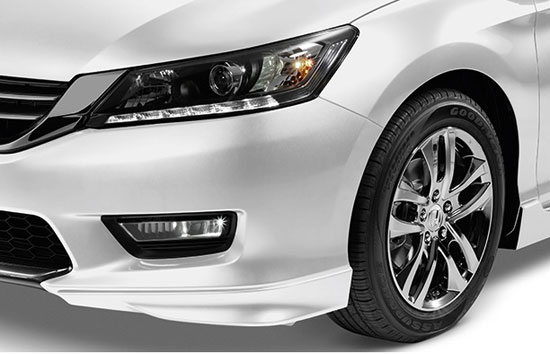 Накладки переднего бампера для Honda Accord 9 поколения 