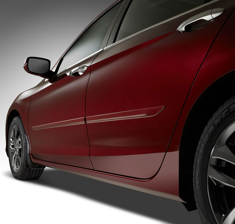 Молдинги боковые под окраску Honda Accord (08P05T2F6T0)
