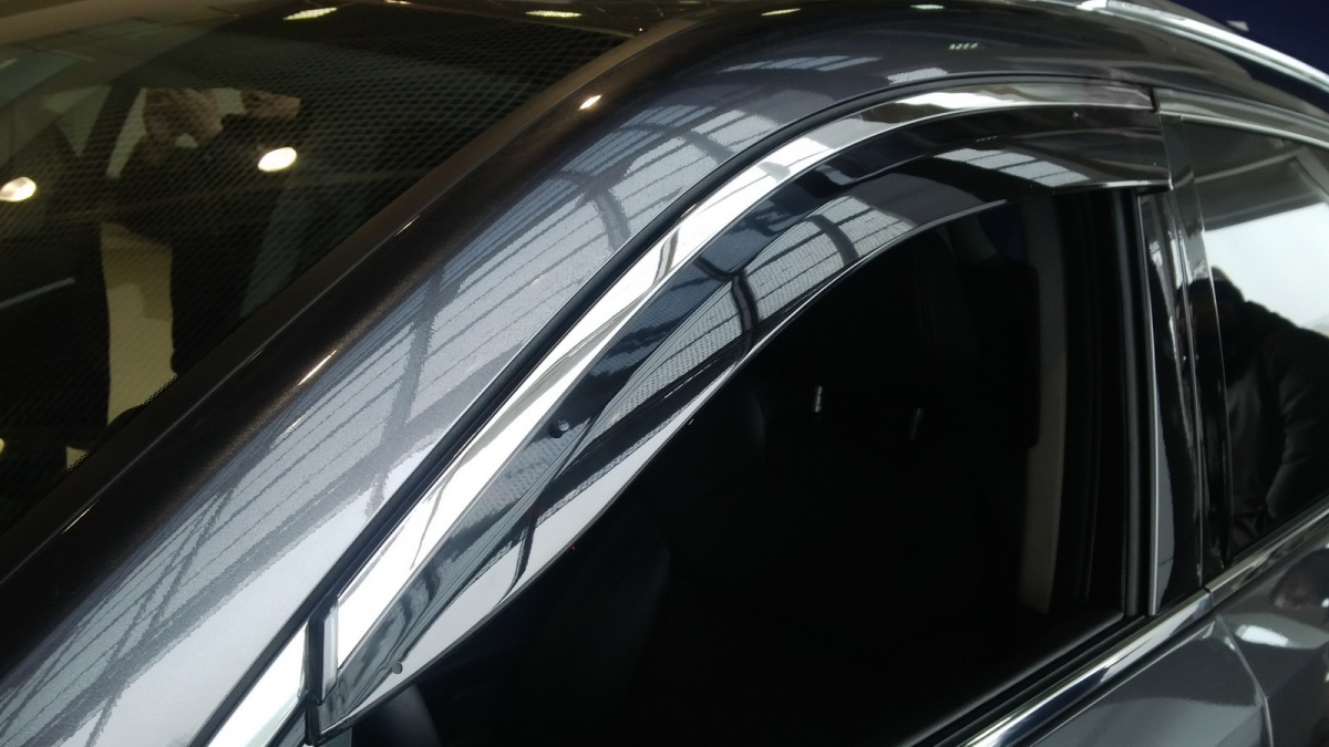 Оригинальные дефлекторы с молдингом из нержавеющей стали Acura MDX 3