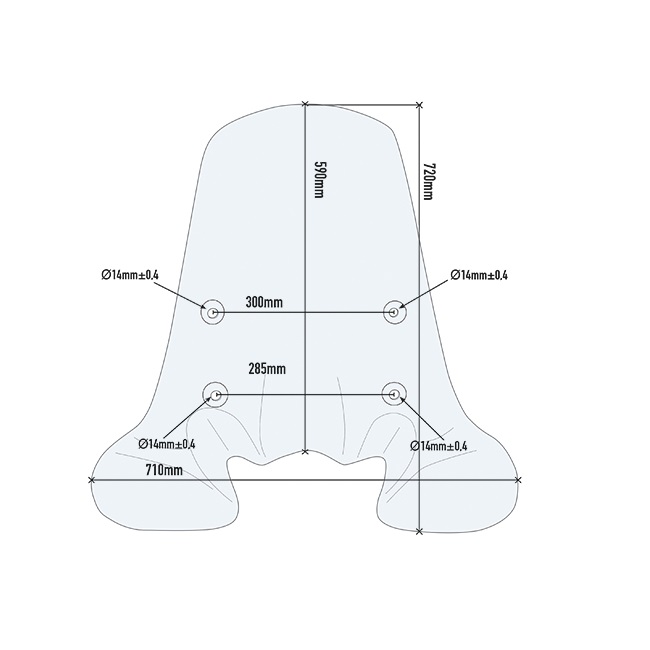 Ветровое стекло Givi / Kappa для Honda SH 125i/150i 2012-2018