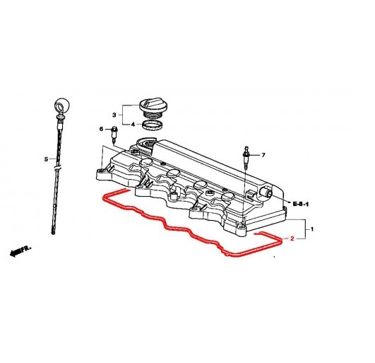 Оригинальная прокладка клапанной крышки 2.0L 