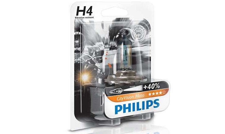 Лампа галогенная Philips CityVision Moto + 40%