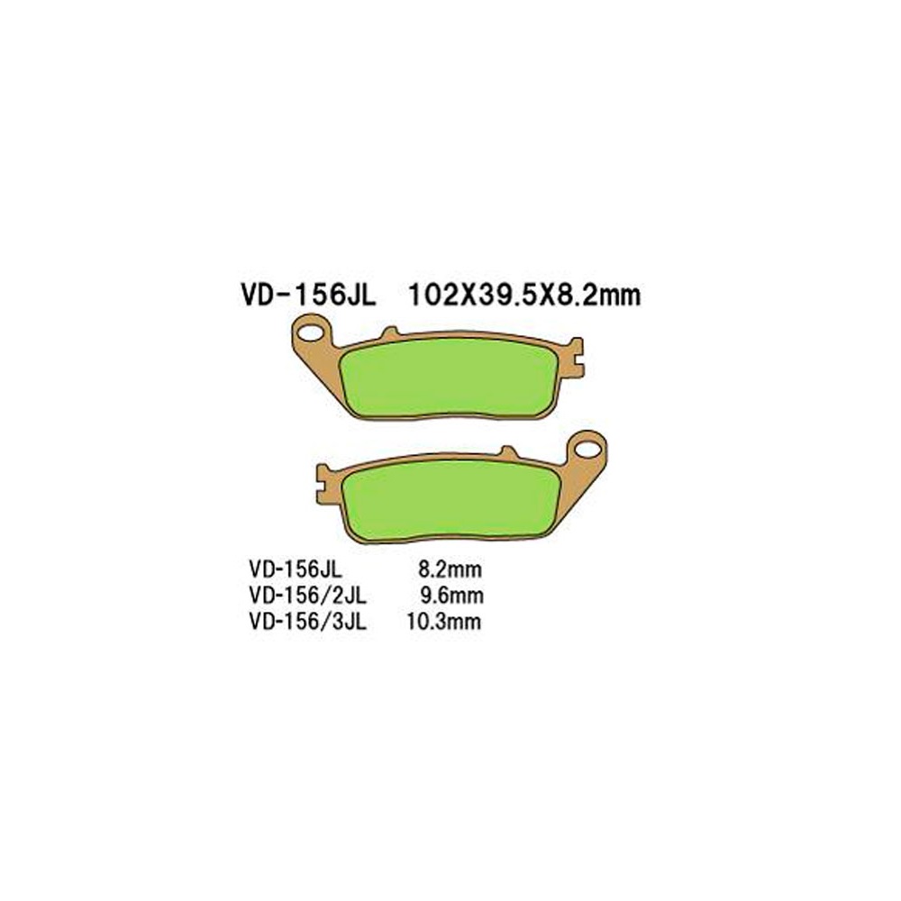 Тормозные колодки VESRAH VD 156JL для мотоциклов Honda