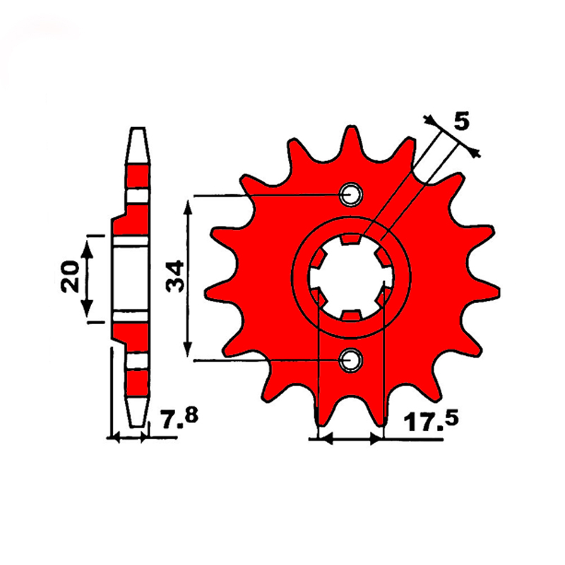 Звезда передняя ведущая PBR 279 под 520 цепи