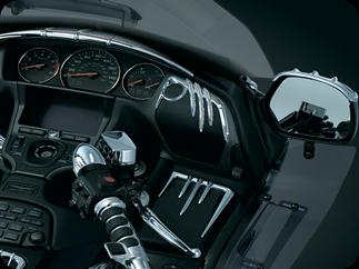 Хромированные  накладки на передние колонки (пара) для Honda GL1800 Gold Wing 3739