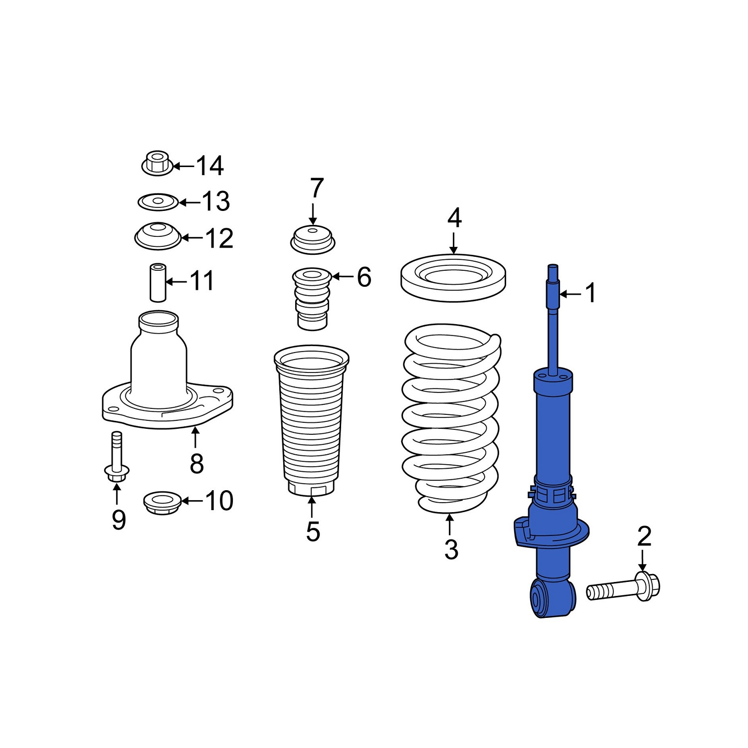 Амортизатор задний Honda Pilot 3 52611TG7A01