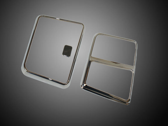 Хромированные  накладки на бардачки (пара) для Honda GL1800 Gold Wing 45-1296