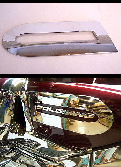 Хромированные накладки на боковые пластиковые крышки (пара) для Honda GL1800 Gold Wing 45-1632
