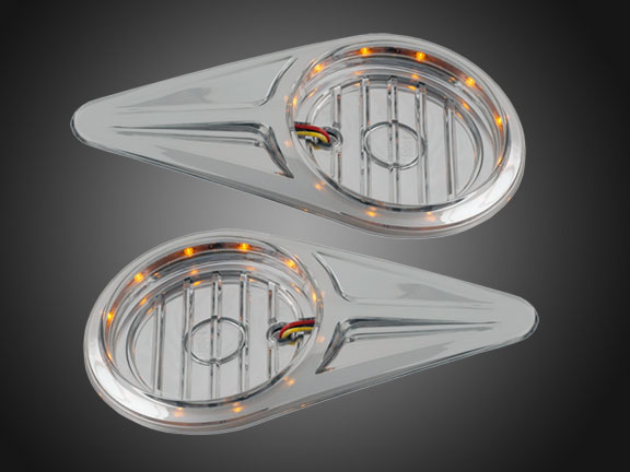 Накладки под эмблемы LED (пара) для Honda GL1800 Gold Wing 45-1694A