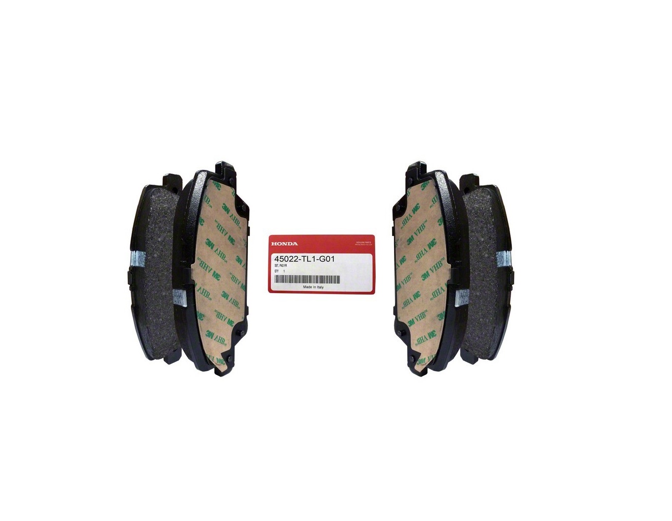Оригинальные передние тормозные колодки для Honda 45022TL1G01 (45022-TL1-G01)