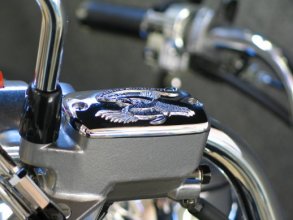 Хромированная накладка на главный тормозной цилиндр (1 шт) для Honda GL Gold Wing 451-001