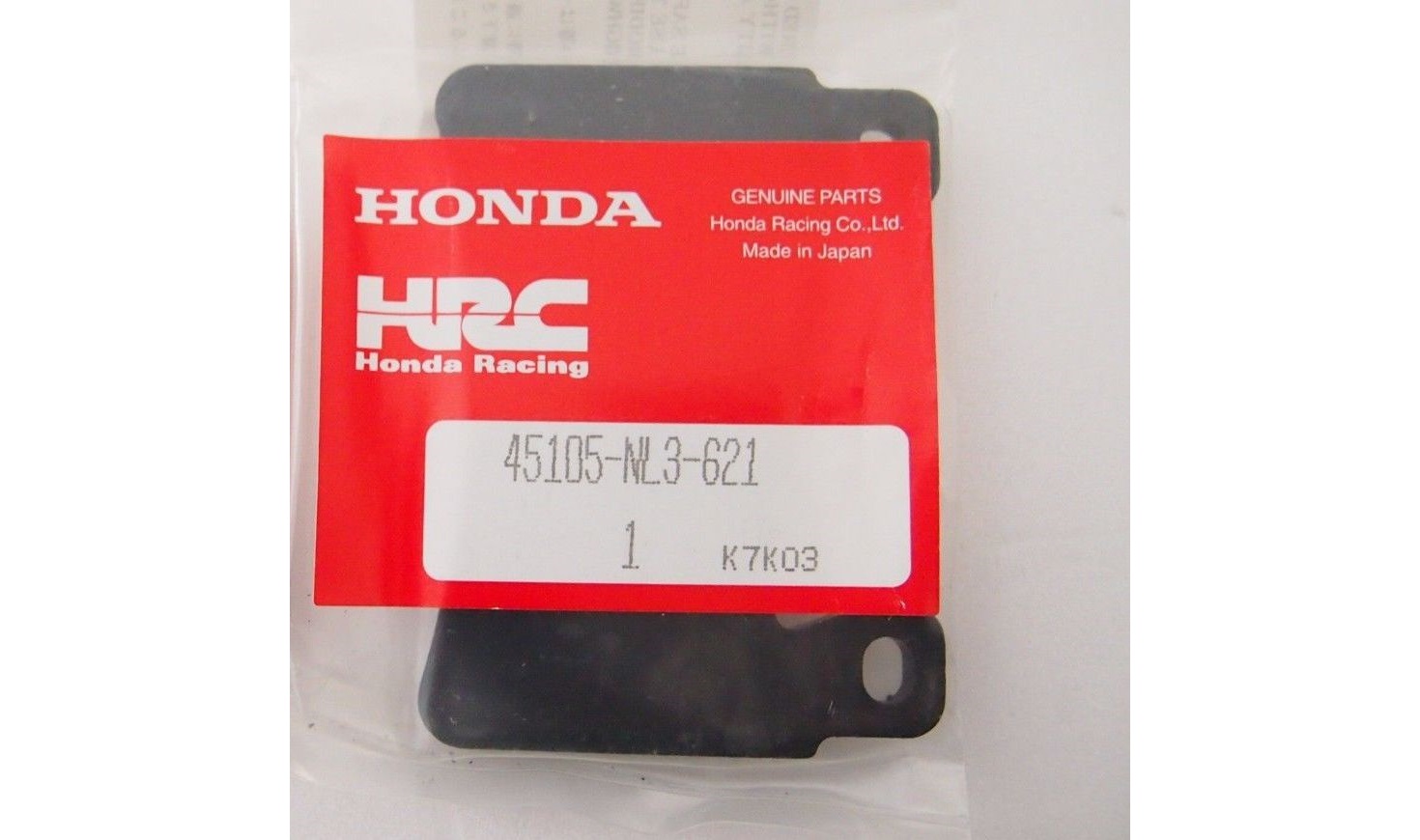 Оригинальные спортивные тормозные колодки Honda HRC 45105NL3621 (45105-NL3-621)