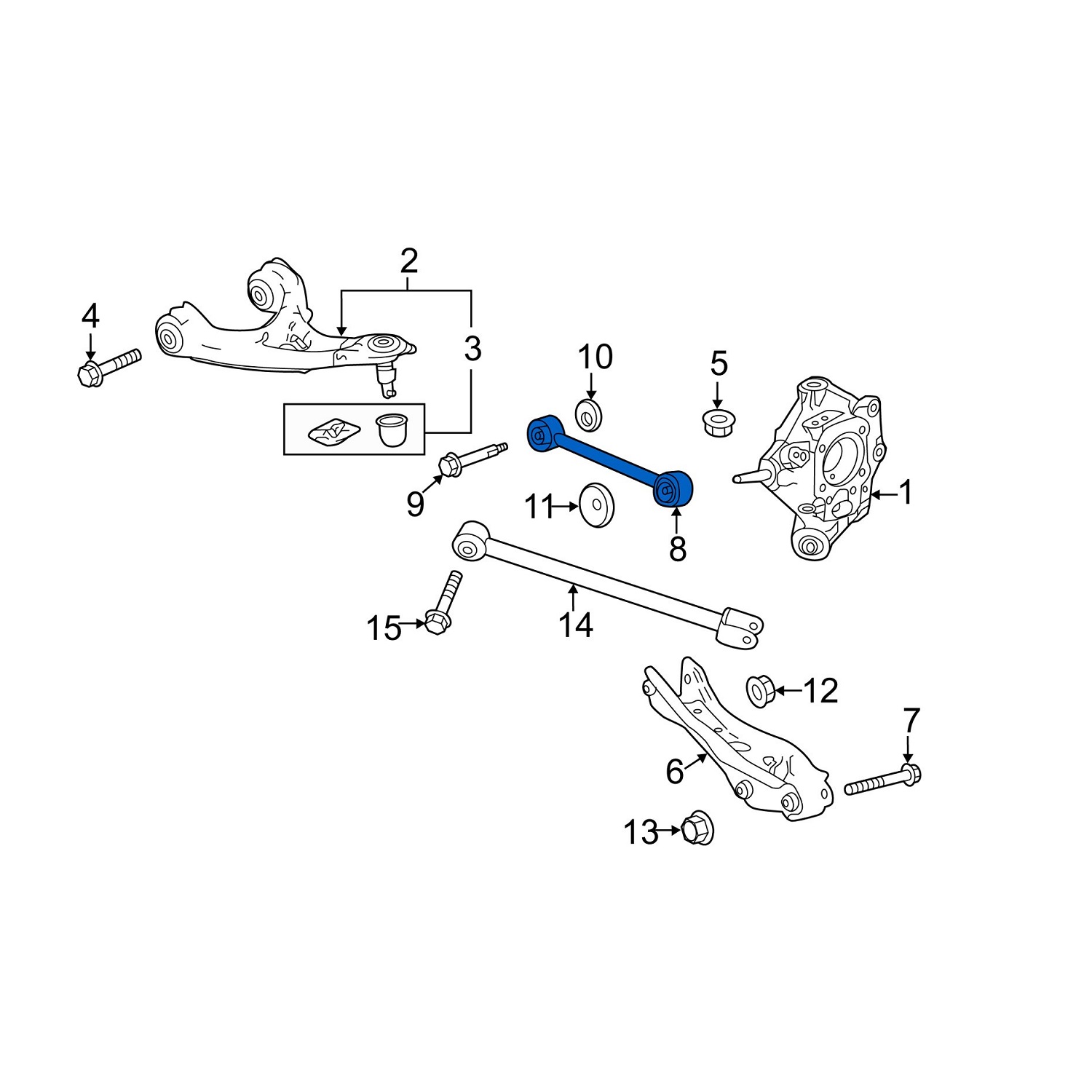 Поперечные рычаги задней подвески Honda, Acura