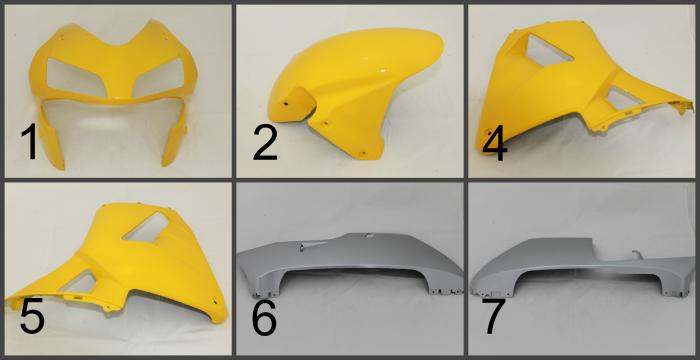 Комплект пластика - обтекателя для мотоцикла Honda CBR600RR  2003-2006