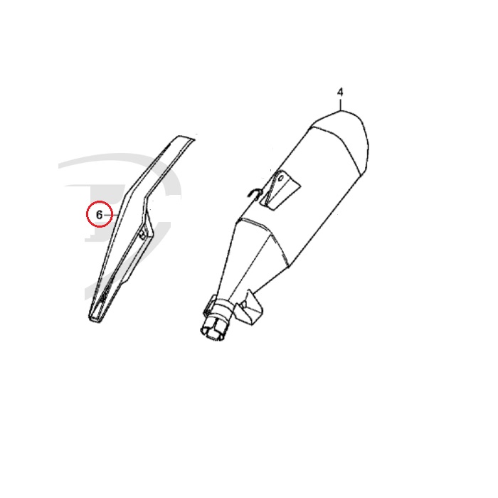 Накладка на глушитель (хром) для Honda NC750