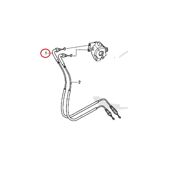 Оригинальный трос газа (на открытие) для Honda VFR1200 F 
