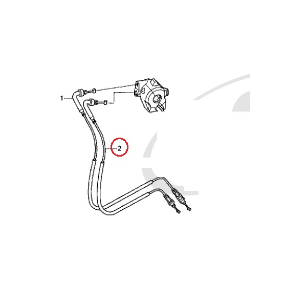 Оригинальный трос газа (на закрытие) для Honda VFR1200 F 