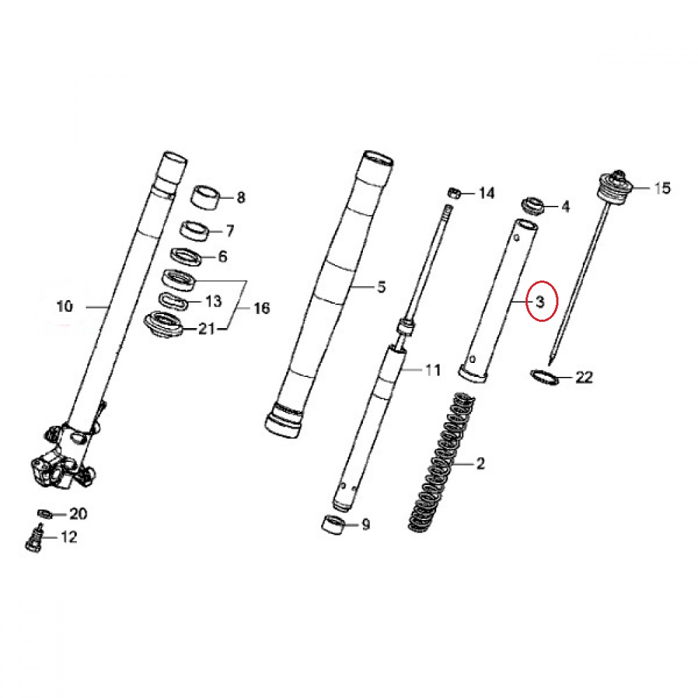 Втулка пружины вилки Honda Africa Twin CRF1000 Adventure