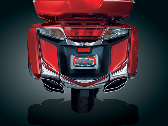 Хромированные насадки на глушители POLYGON для Honda GL1800 Gold Wing 7622