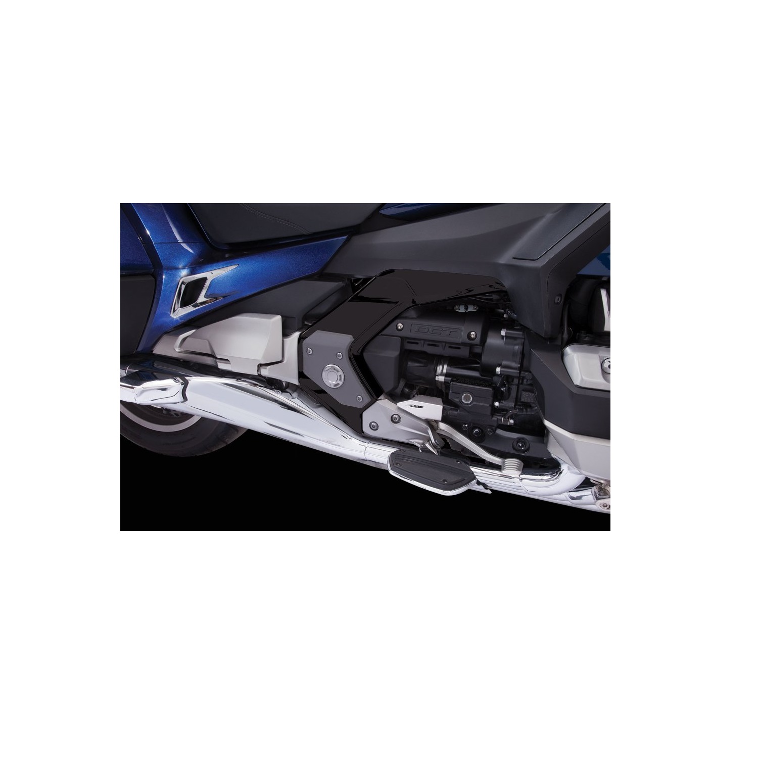 Большие накладки на раму (черные) для Honda GL1800 Gold Wing 2018-