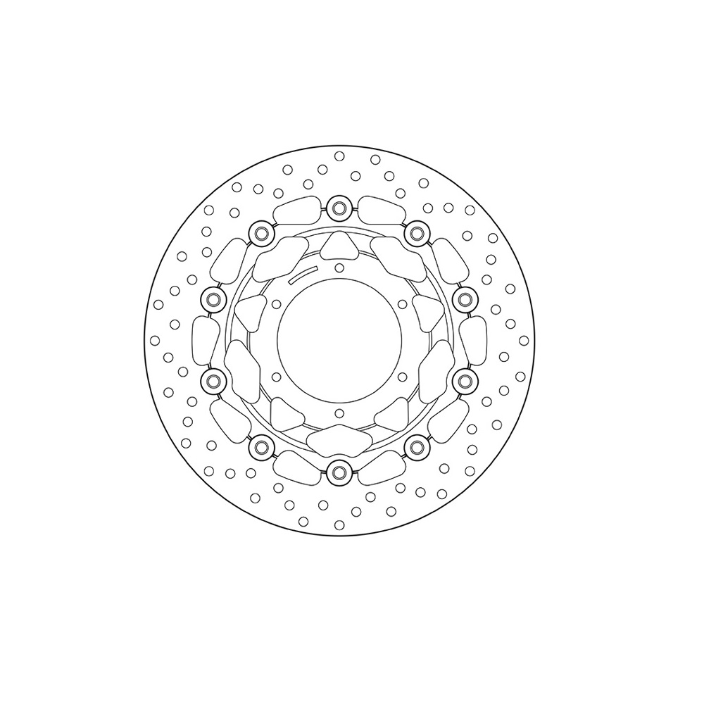 Передний тормозной диск Brembo для мотоцикла Honda 