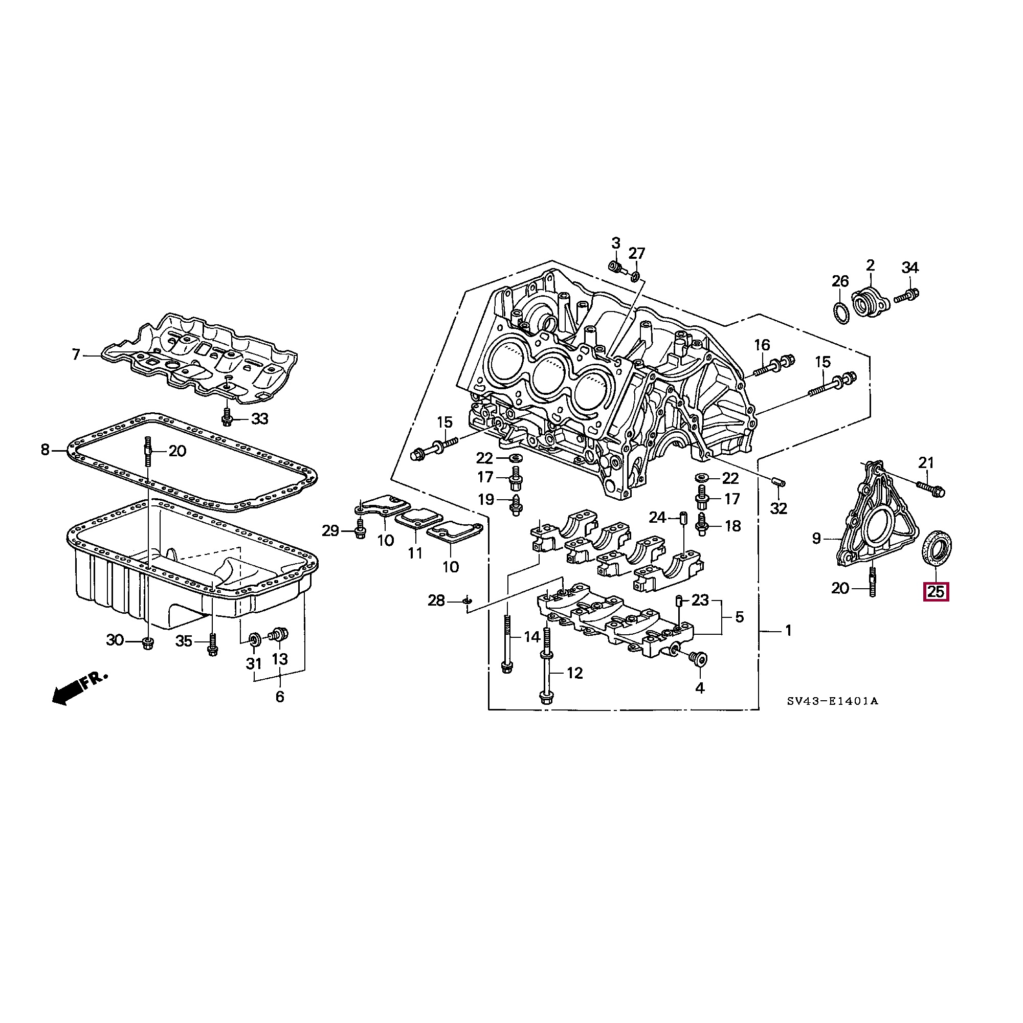Сальник КПП Honda 91214PWA003