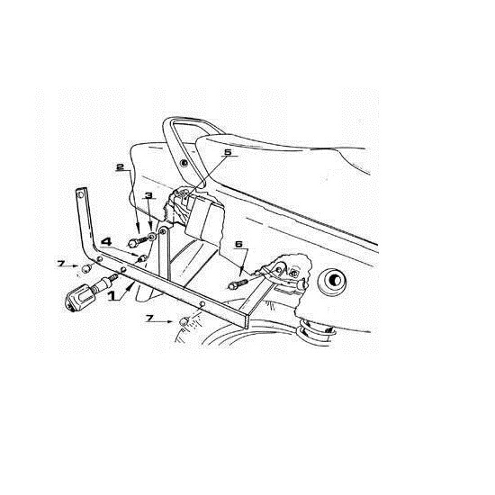 Крепление Givi / Kappa для установки площадки центрального кофра на Honda CB 500 R/S 1997-2002
