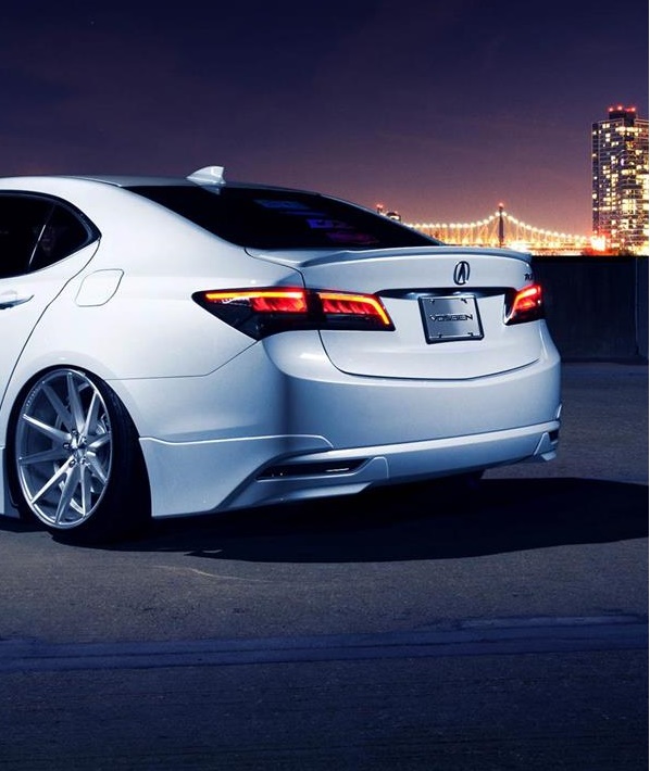 Накладки на  задний бампер (все цвета) Acura TLX