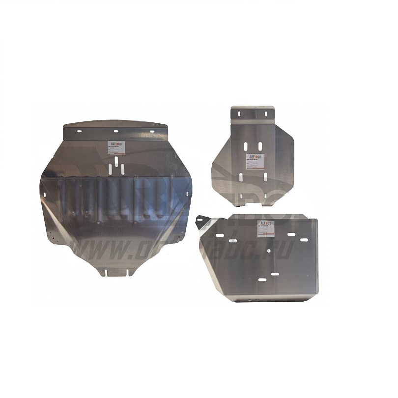 Защита днища ALFeco из 3 частей (алюминий 4мм)