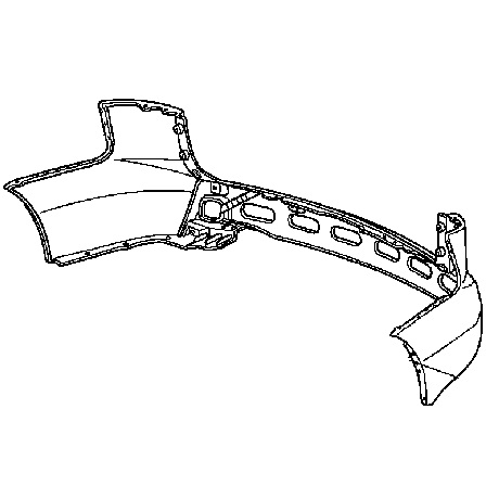 Задний бампер для Acura MDX II 2007-09 04715-STX-A91ZZ