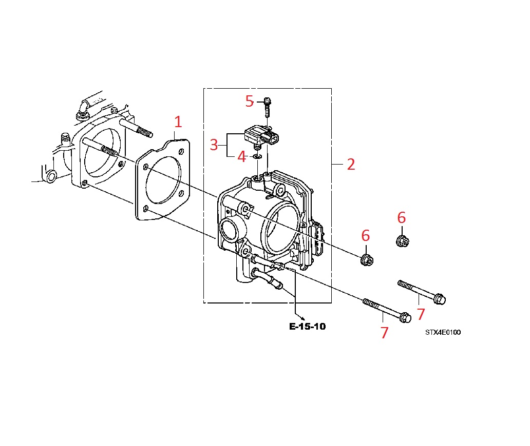  Дроссельная заслонка Acura MDX 2 