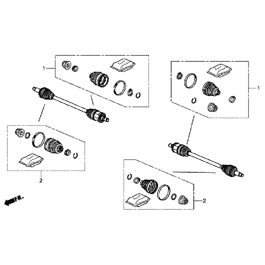 Пыльники задних приводных валов Honda Pilot 3 (3.0L)