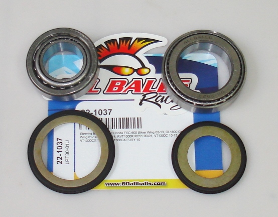 Комплект подшипников и пыльников рулевой колонки ALL BALLS 22-1037