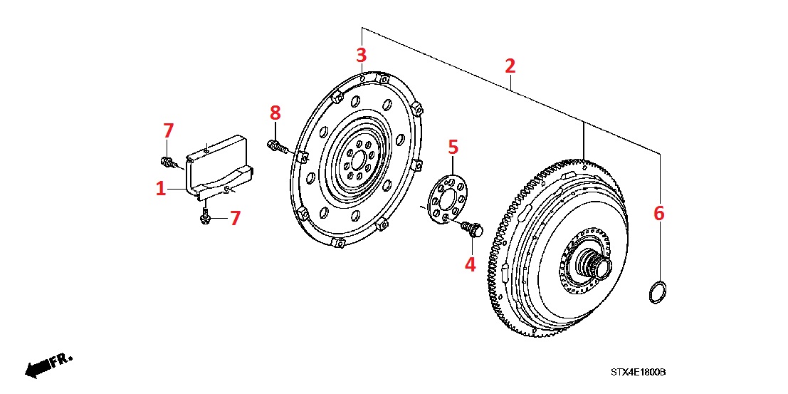 Гидротрансформатор для Acura MDX 2