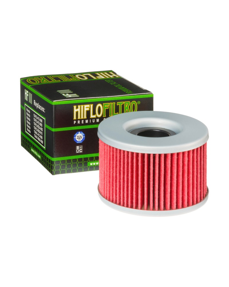 Mасляный фильтр Hiflo Filtro HF111, предназначен для большинства моделей мотоциклов Honda от 250 до 650 куб.см.