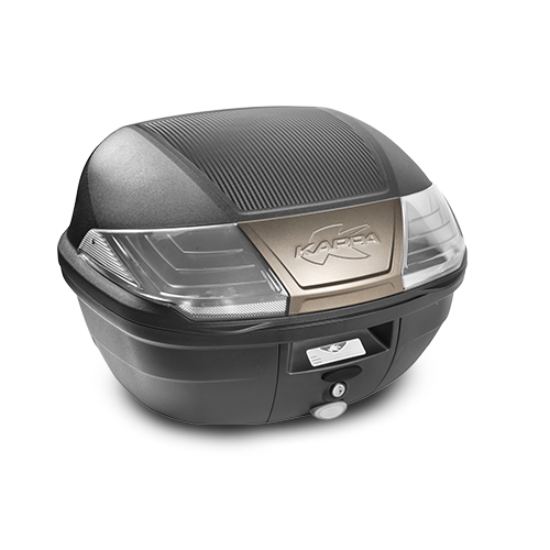 Центральный кофр Kappa  чёрного цвета 40 л. MONOLOCK