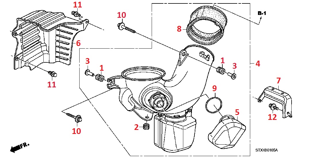 Камера резонатора для Acura MDX 2