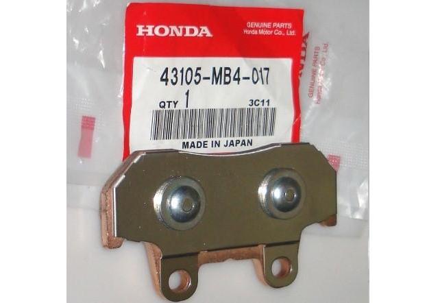 Оригинальная передняя тормозная колодка для мотоцикла Honda 43105MB4017 (43105-MB4-017)