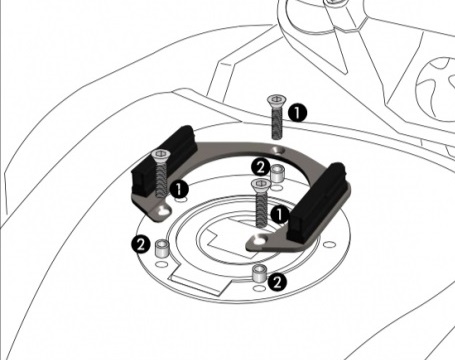 Крепление для сумки Hepco & Becker на бак для мотоцикла Honda