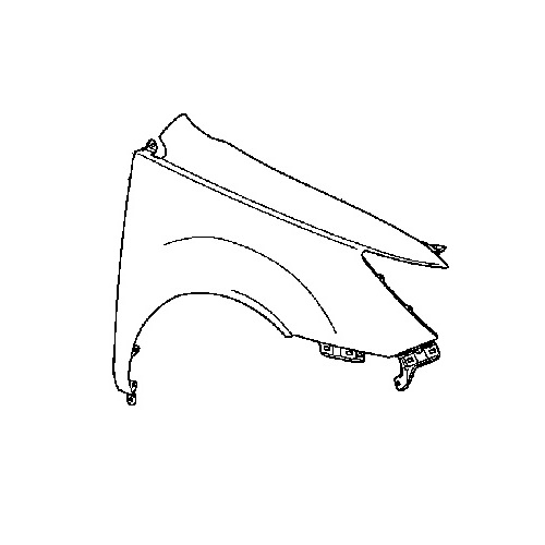 Переднее крыло (правое) для Acura MDX II 2007-09 60210-STX-A90ZZ