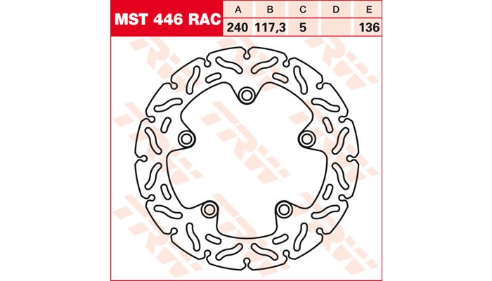 Задний тормозной диск TRW-Lucas для мотоцикла Honda NC700 и NC750