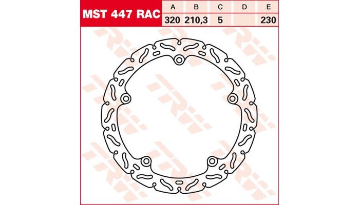 Передний тормозной диск TRW-Lucas для мотоцикла Honda NC700 и NC750