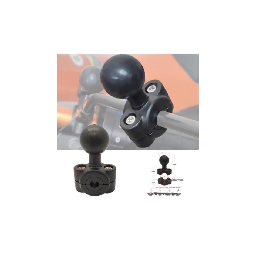 Шар 1 дюйм NStar c креплением на трубку 9-15,6мм для GPS или телефона