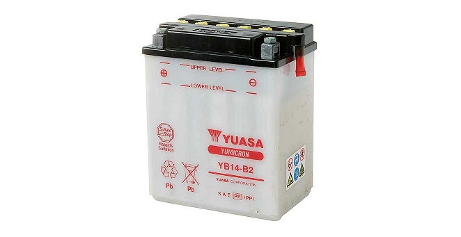 Оригинальная аккумуляторная батарея Yuasa YB14-B2 31500ML5506 (31500-ML5-506)    