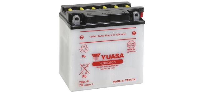 Оригинальная аккумуляторная батарея Yuasa YB9L-B 31500ML0017 (31500-ML0-017) 