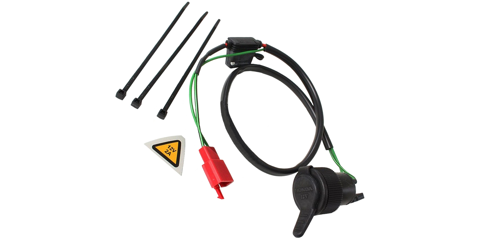 Оригинальная врезная розетка 12V с предохранителем для мотоцикла Honda 08V70MCS800 (08V70-MCS-800)