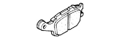 Оригинальная задняя тормозная колодка для мотоцикла HONDA 43106MV9008 (43106-MV9-008)