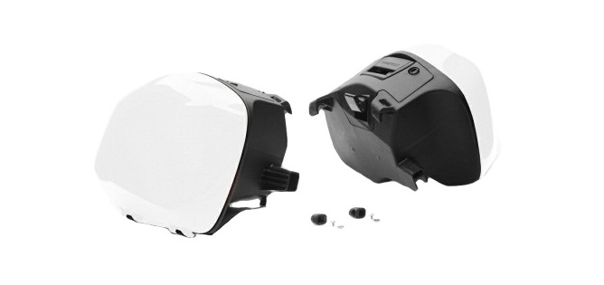 Оригинальные боковые кофры 29 л. для мотоцикла Honda VFR1200F 2010-2012 Pearl Sunbeam White