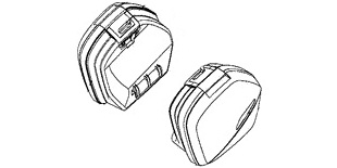 Оригинальные боковые кофры 35 л. для мотоцикла Honda XL1000V/VA Varadero '07-'11 08L51MBT860B (08L51-MBT-860B) (цвет на выбор)