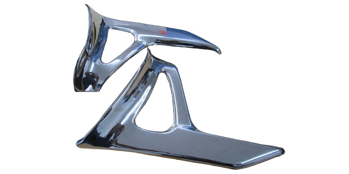 Оригинальные хромированные элементы боковой облицовки мотоцикла Honda GL1800 Gold Wing '01-'11 08P56MCA800 (08P56-MCA-800)